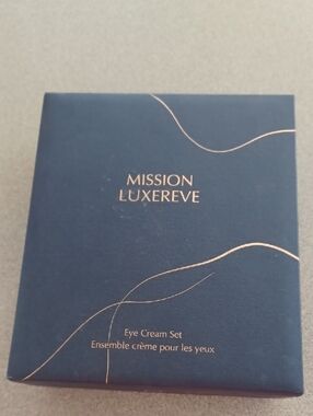 Avon MISSION LUXEREVE Eye Cream Set New Sealed rose Quartz Eye Massage Tool